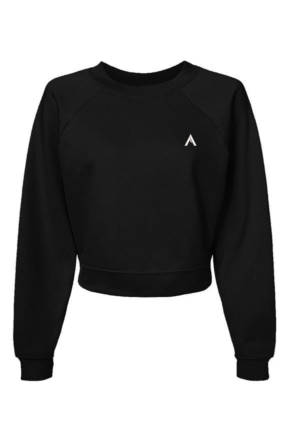 Womens Raglan Pullover Fleece Sweatshirt